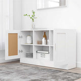 Vidaxl dressoir 120x30,5x70 cm bewerkt hout wit