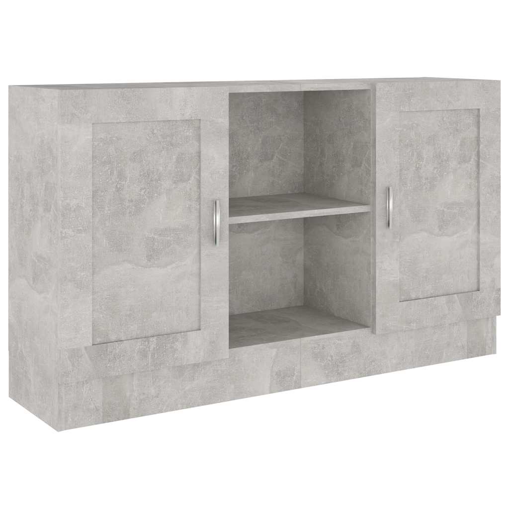 Vidaxl dressoir 120x30,5x70 cm bewerkt hout betongrijs
