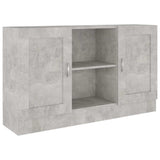 Vidaxl dressoir 120x30,5x70 cm bewerkt hout betongrijs