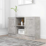 Vidaxl dressoir 120x30,5x70 cm bewerkt hout betongrijs