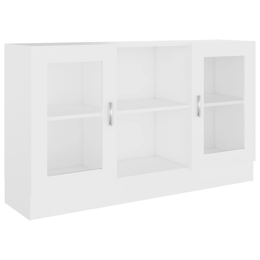 Vidaxl vitrinekast 120x30,5x70 cm bewerkt hout wit