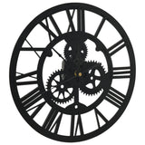 VidaXL Wanduhr 30 cm Acryl schwarz