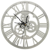 VidaXL Wanduhr 30 cm Acryl silberfarben