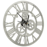 VidaXL Wanduhr 30 cm Acryl silberfarben