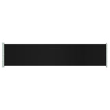 VidaXL Garden screen Extendable 140x600 cm Black