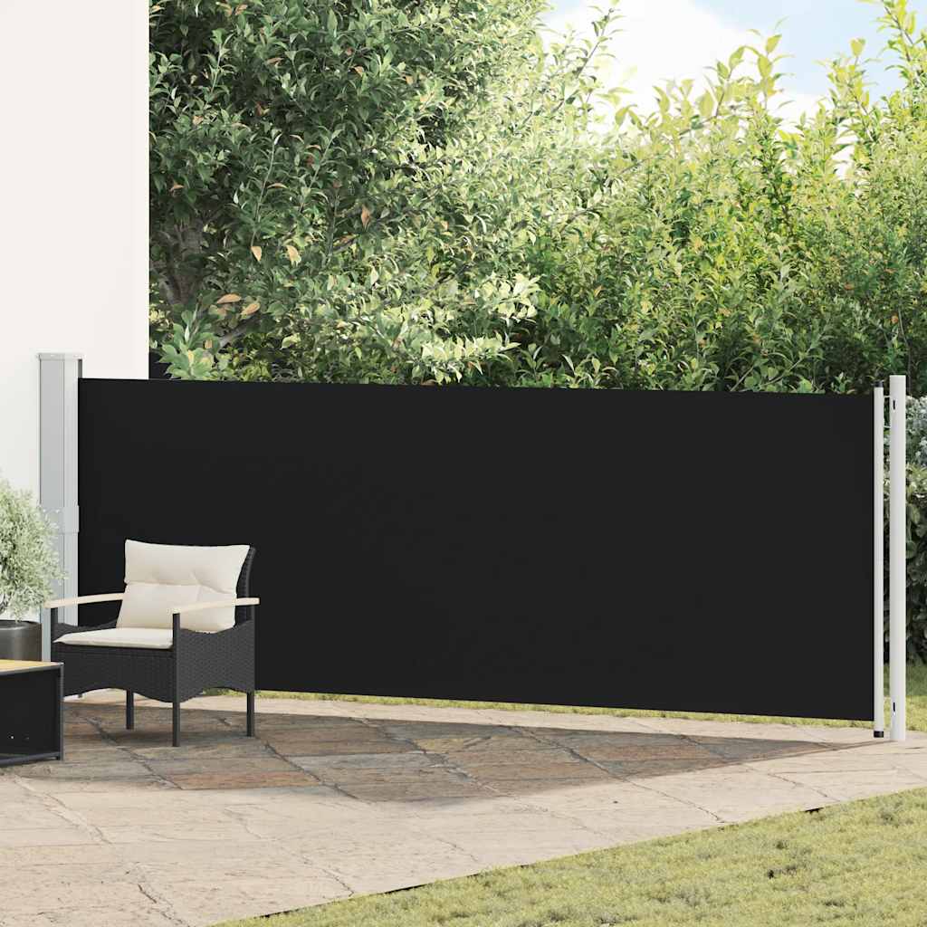 Vidaxl Garden Bildschirm ausziehbar 140 x 600 cm Schwarz