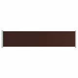 Vidaxl Gartenbildschirm ausziehbar 140 x 600 cm Braun
