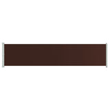 Vidaxl Garden Screen Extendable 140x600 cm Brown