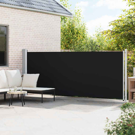 Vidaxl Garden Screen ausziehbar 600x160 cm Schwarz