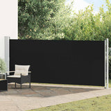 Vidaxl Garden Screen ausziehbar 600x160 cm Schwarz