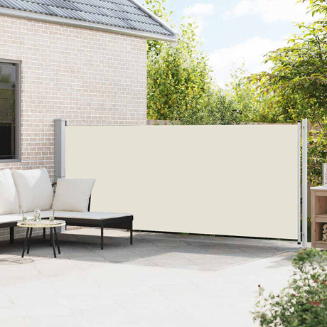 Vidaxl Garden Screen ausziehbar 600x160 cm Creme