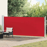 Vidaxl Garden Screen ausziehbar 600x160 cm rot