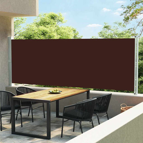 Vidaxl Garden Screen ausziehbar 600x160 cm Braun