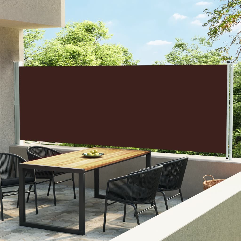 Vidaxl Garden Screen rozšířitelný 600x160 cm hnědá