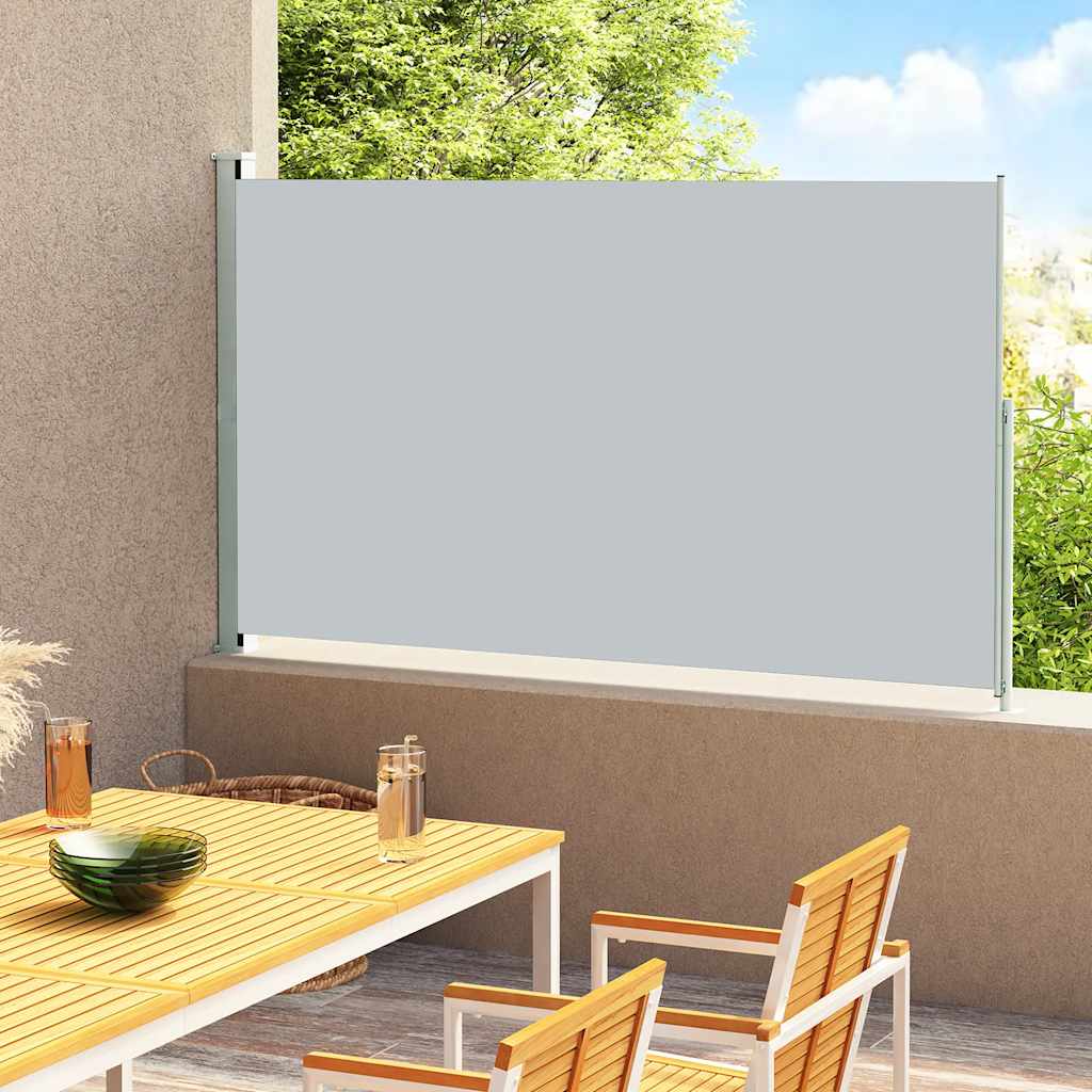 Pantalla de jardín Vidaxl extensible 200x300 cm de gris