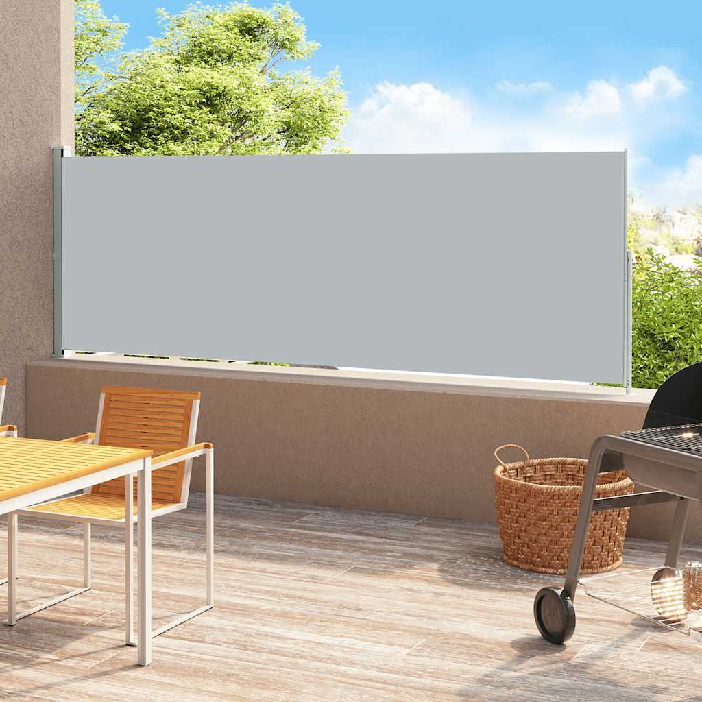 Vidaxl Garden Screen Extendable 200x500 cm grå