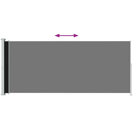 Vidaxl Garden Screen ausziehbar 220x500 cm Schwarz