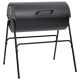 Vidaxl Barbecue Fat med 2 kokekrutter 80x95x90 cm stål svart