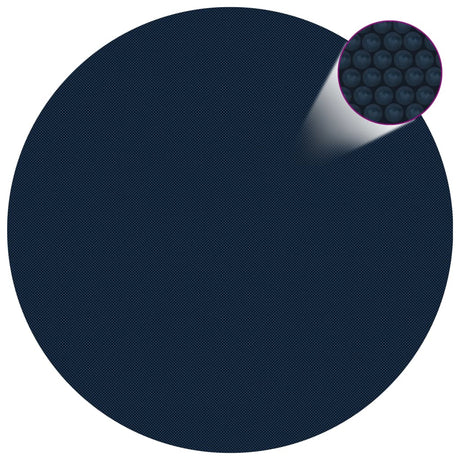 Vidaxl Pool Folie Solar schweben 210 cm pe schwarz und blau