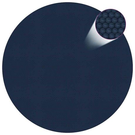 Vidaxl Pool Folie Solar schweben 417 cm pe schwarz und blau