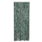 Vidaxl Fly Cundain 56x185 cm Chenille Green and White