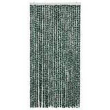 Vidaxl muha zavesa 100x220 cm Chenille Green and White