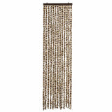 Vidaxl Fly Vorhang 56x185 cm Chenille Beige und Brown