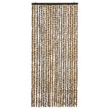 Vidaxl Fly Vorhang 90x220 cm Chenille Beige und Brown