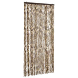 Vidaxl Fly Vorhang 100x220 cm Chenille Beige und Braun