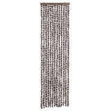 Vidaxl Fly Vorhang 56x185 cm Chenille Brown und Weiß