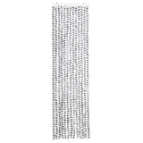Vidaxl Fly Vorhang 56x185 cm Chenille hell und dunkelgrau