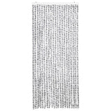 Vidaxl Fly Vorhang 90x220 cm Chenille hell und dunkelgrau