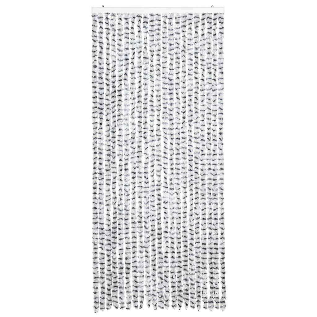 Vidaxl Fly Curtain 90x220 cm Luci di Chenille Grigio scuro