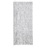 Vidaxl Fly Curtain 90x220 cm Luci di Chenille Grigio scuro