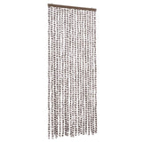 Vidaxl Fly Cundain 56x185 cm Chenille Taupe a bílá