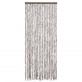 Vidaxl Fly Cundain 56x185 cm Chenille Taupe a bílá