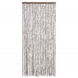 Vidaxl Fly Curtain 90x220 cm Chenille Taupe og White