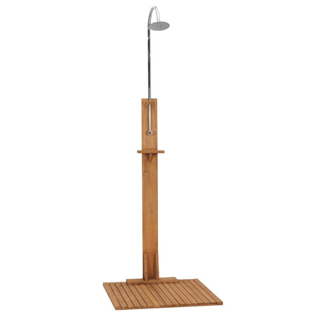 Vidaxx Außendusche 75x75x210 cm massives Teakholz