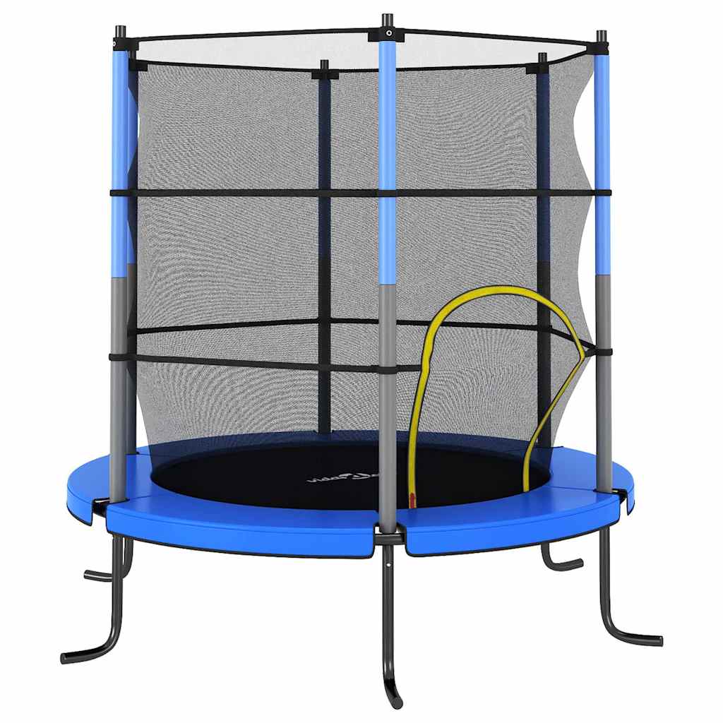 Vidaxl -Trampolin mit Sicherheitsnetz um 140 x 160 cm blau