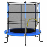 Vidaxl -Trampolin mit Sicherheitsnetz um 140 x 160 cm blau