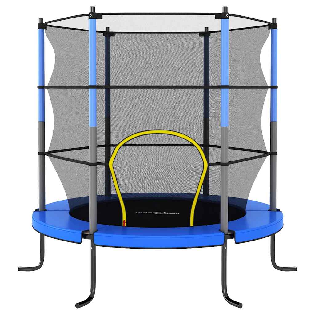 Vidaxl -Trampolin mit Sicherheitsnetz um 140 x 160 cm blau