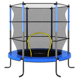 Vidaxl -Trampolin mit Sicherheitsnetz um 140 x 160 cm blau