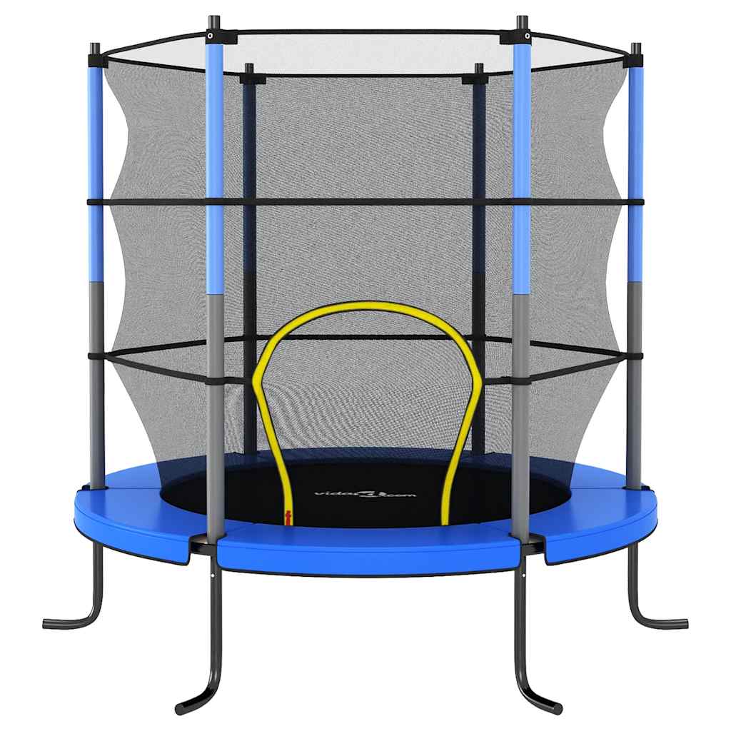 Vidaxl trampolin med säkerhetsnät runt 140x160 cm blått