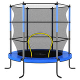 Vidaxl trampolin med säkerhetsnät runt 140x160 cm blått