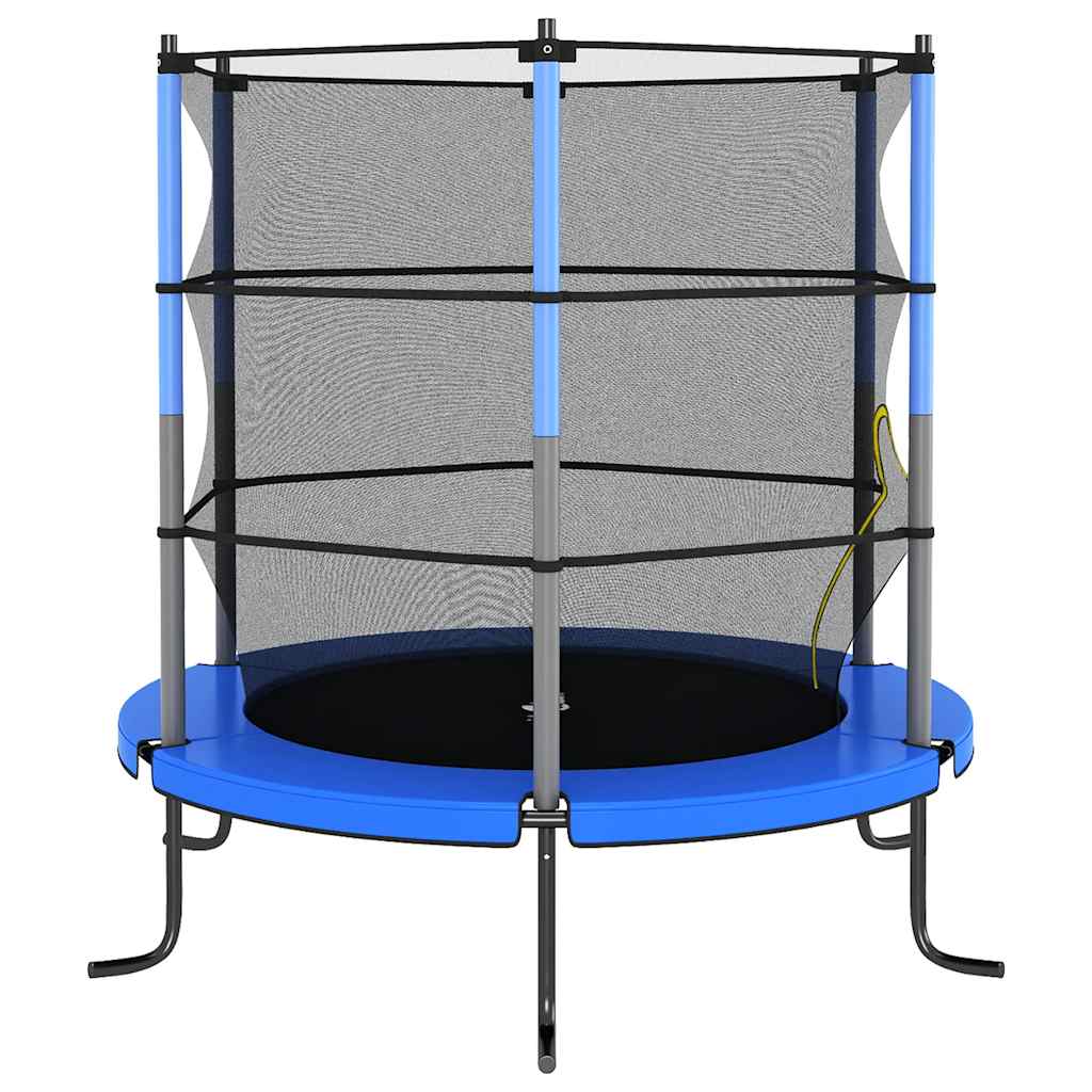 Vidaxl trampolin med säkerhetsnät runt 140x160 cm blått