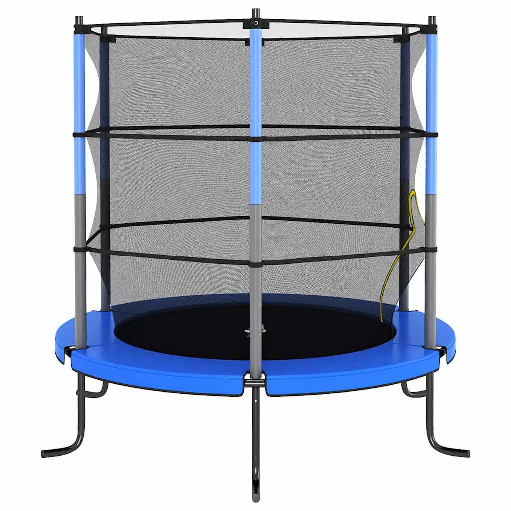 Vidaxl -Trampolin mit Sicherheitsnetz um 140 x 160 cm blau