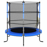 Vidaxl -Trampolin mit Sicherheitsnetz um 140 x 160 cm blau