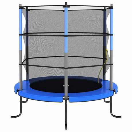 Vidaxl -Trampolin mit Sicherheitsnetz um 140 x 160 cm blau