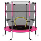 Vidaxl trampolin med säkerhetsnät runt 140x160 cm rosa