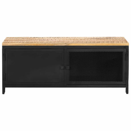 Vidaxl salontafel 90x50x37 cm massief ruw mangohout